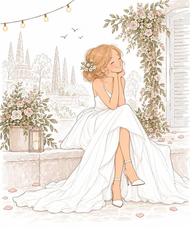 La mariée dans son écrin fleuri